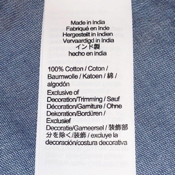 Crewcuts Chambray Blue Dress Size 4 - Picture 5 of 10